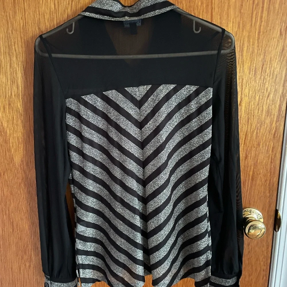 Bebe mesh button down - Picture 4 of 8